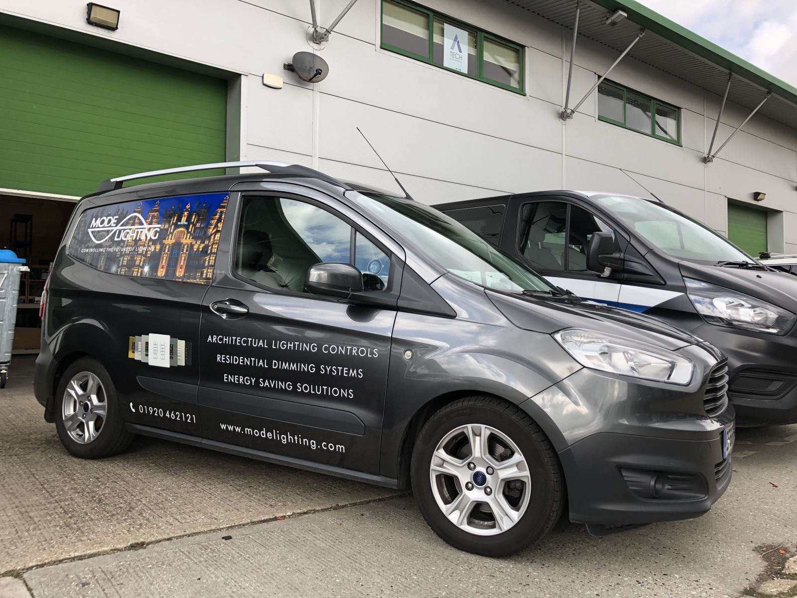 Branded Vehicle with logo and text